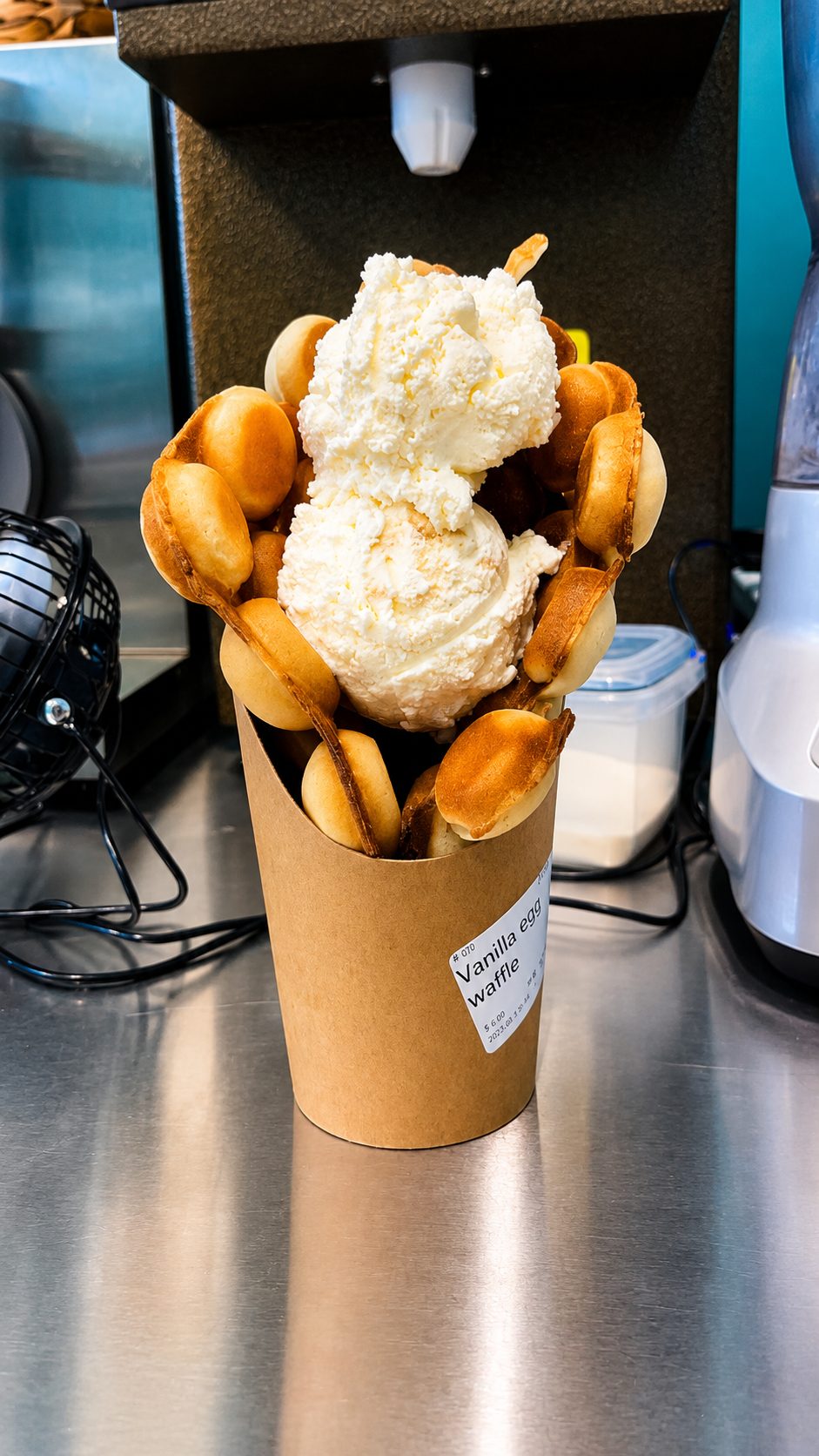 Soft-serve ice cream cone from Teaology Nelson